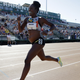 Alysia Montano runs in the Women”s 800 Meter opening round during Day 1 of the 2017 USA Track & Field Championships at Hornet Satdium on June 22, 2017 in Sacramento, California.